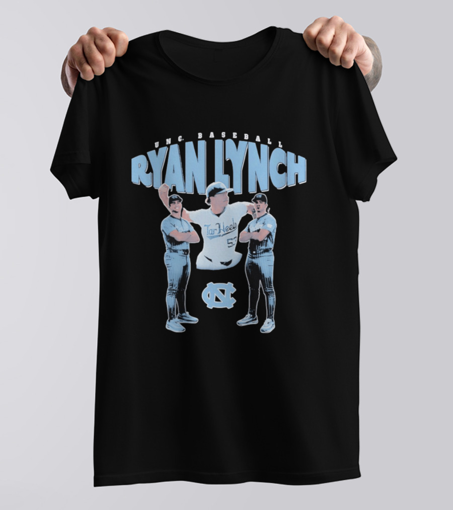 UNC Baseball Ryan Lynch Tar Heels 52 T-Shirt