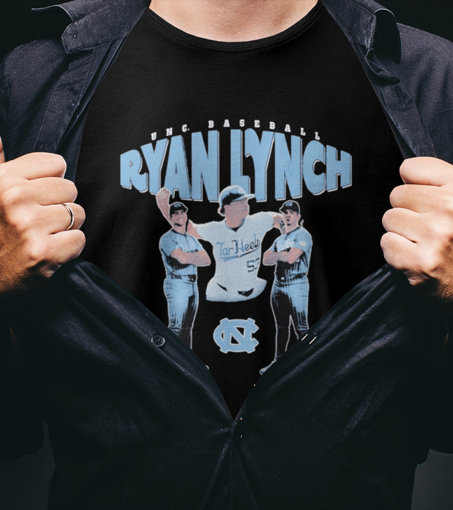 UNC Baseball Ryan Lynch Tar Heels 52 T-Shirt