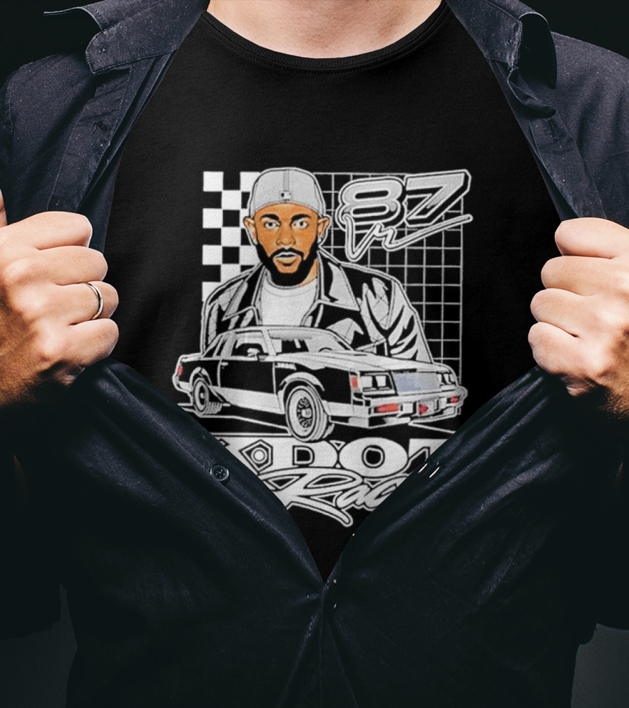 Kendrick Lamar K DOT Racing Graphic F7 Car Checkerboard T-Shirt