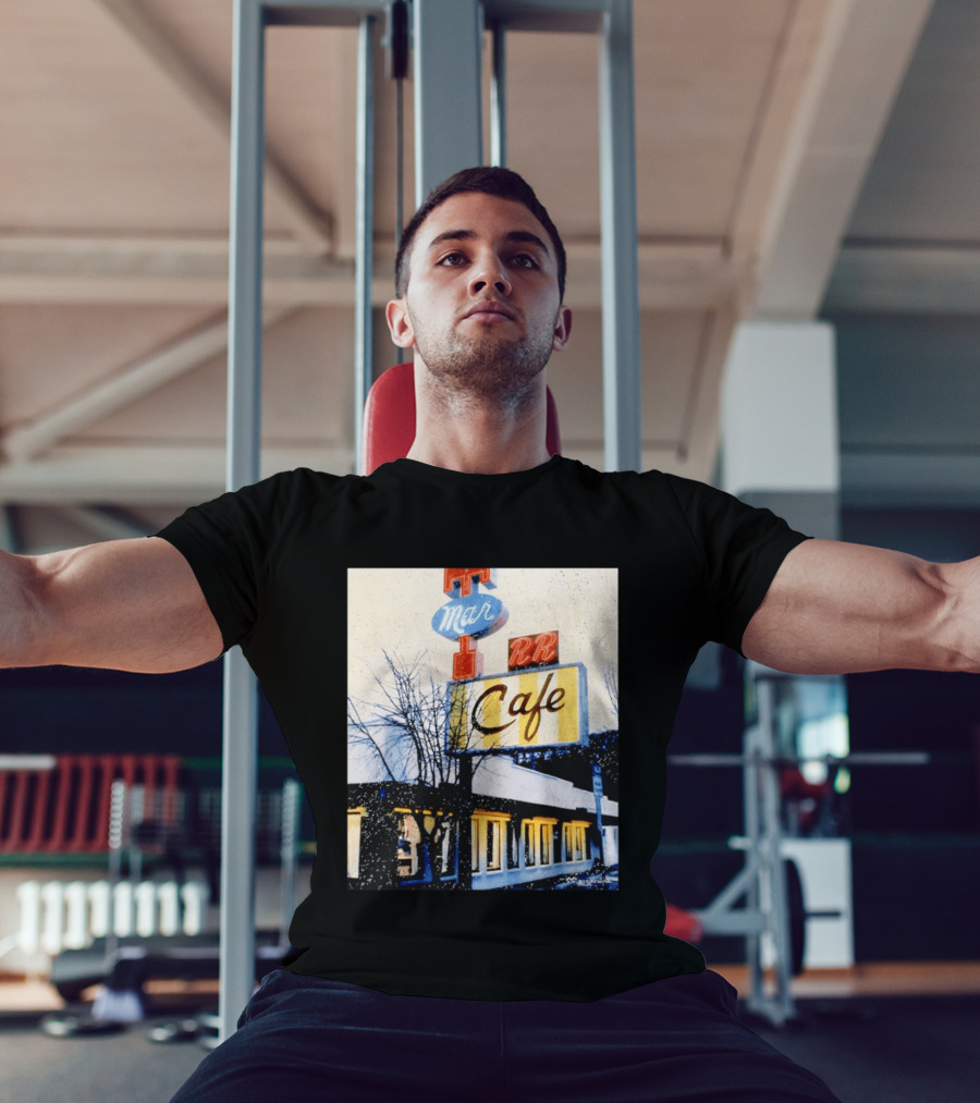 Twin Peaks Mar RR Cafe Sign Iconic Diner Scene T-Shirt