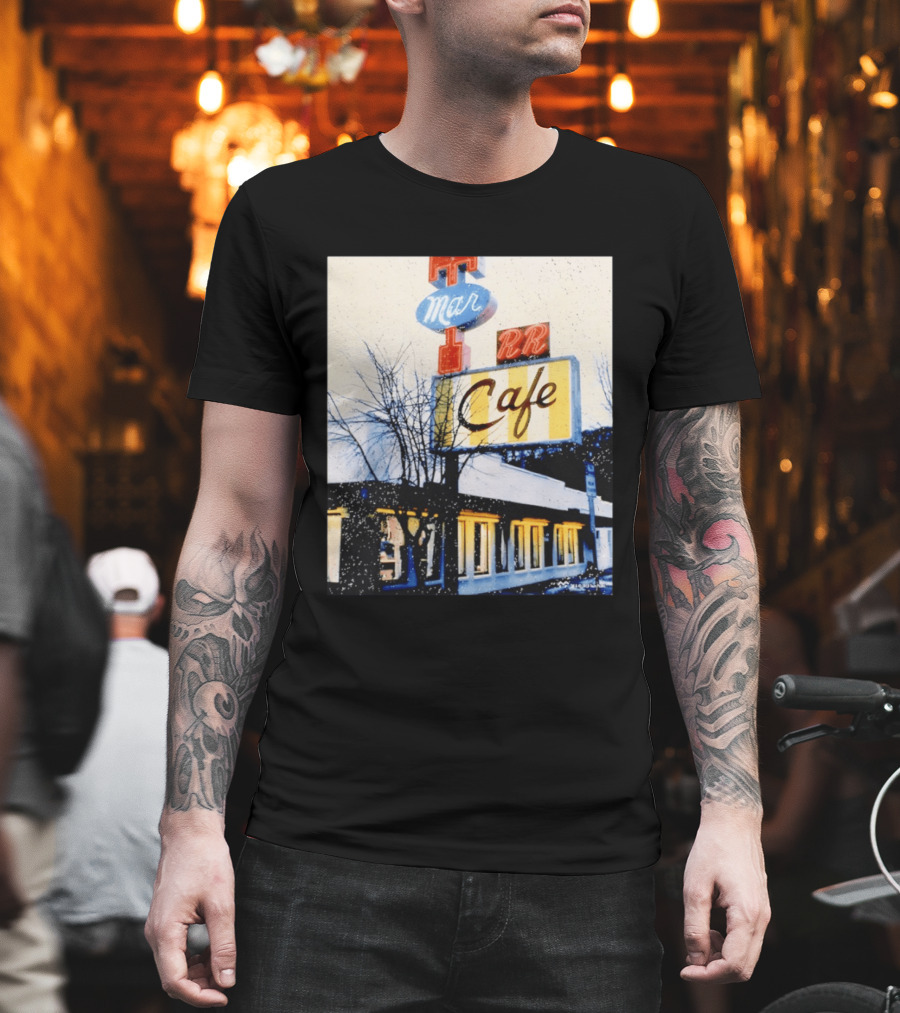 Twin Peaks Mar RR Cafe Sign Iconic Diner Scene T-Shirt