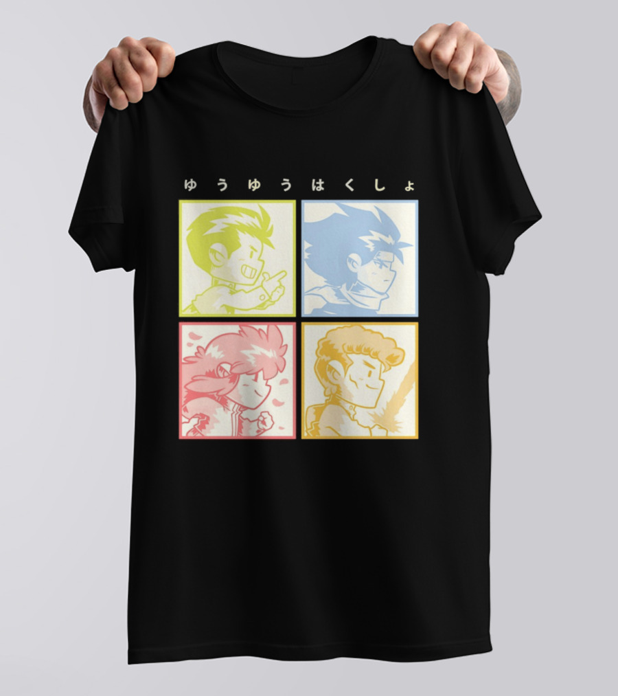 YuYu Hakusho Characters Yusuke Urameshi Hiei Kurama Kazuma Kuwabara T-Shirt