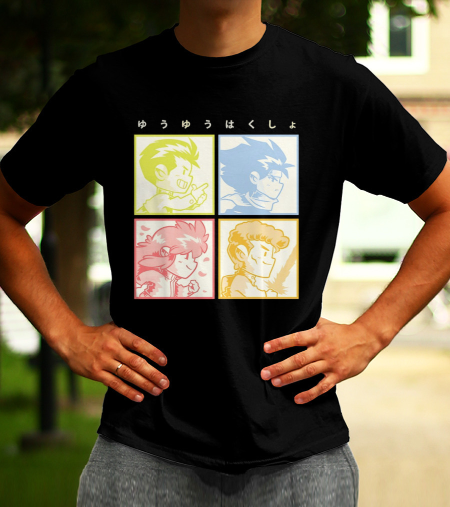 YuYu Hakusho Characters Yusuke Urameshi Hiei Kurama Kazuma Kuwabara T-Shirt