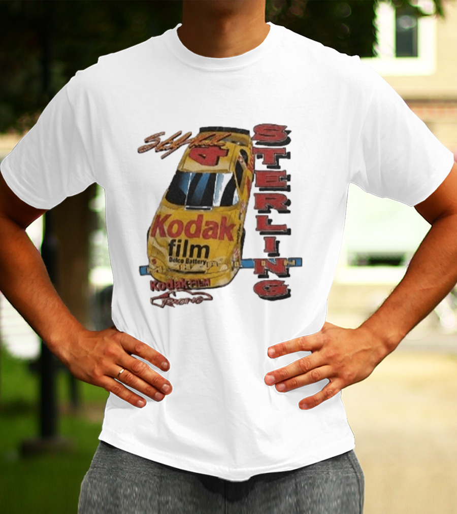 AJ Dillon Kodak Racing Sterling Marlin Kodak Film Delco Battery Car T-Shirt