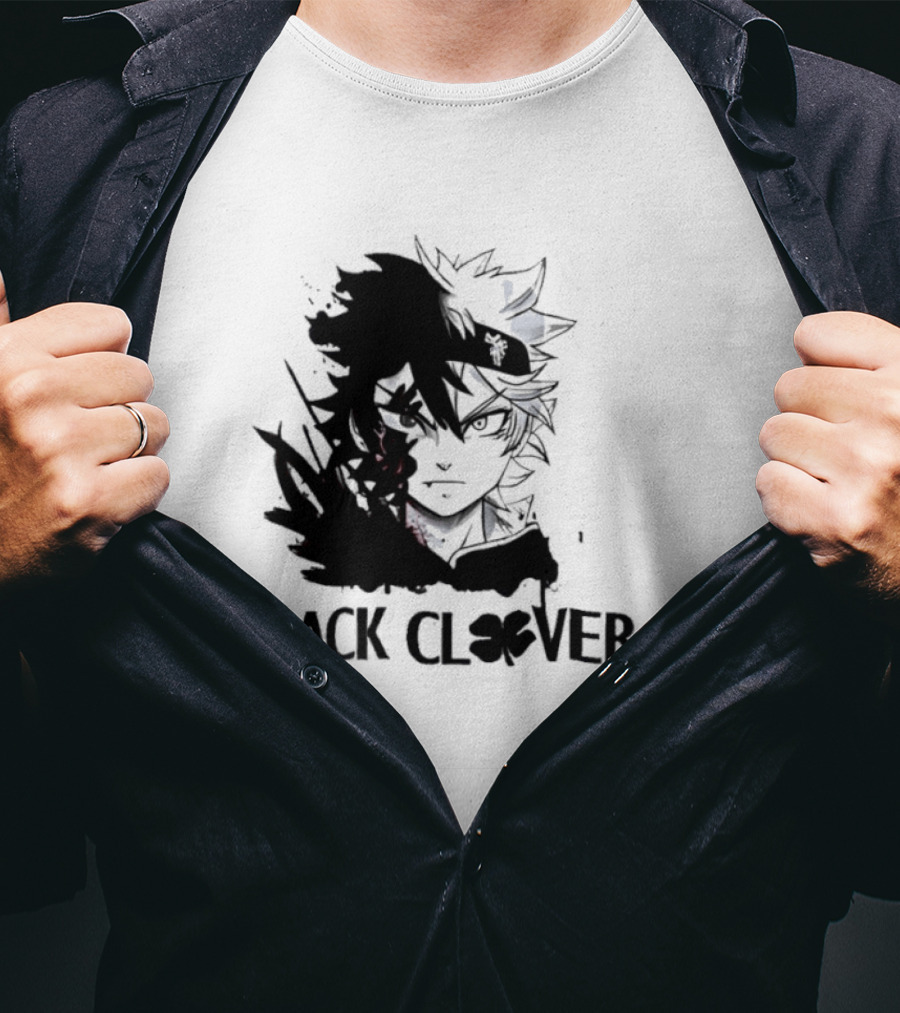 Black Clover Asta Split Demon Form Never Give Up Anime Manga 2026 Future Arc T-Shirt