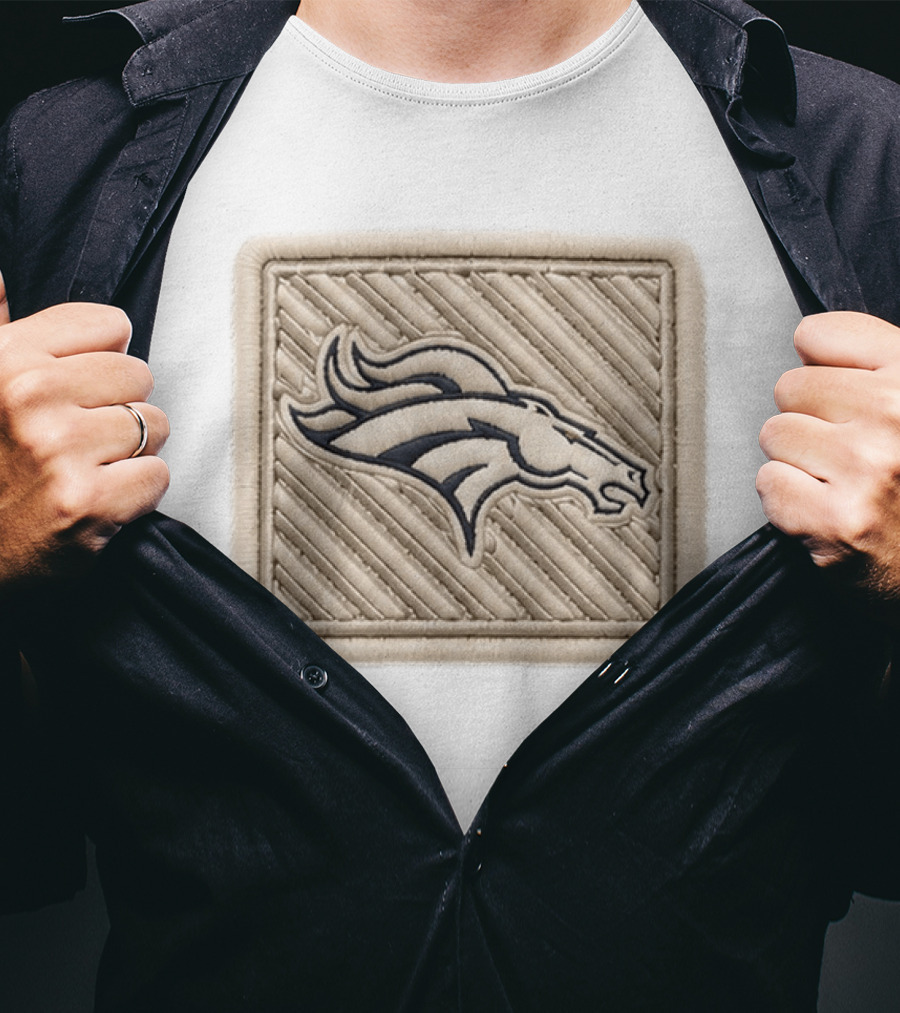 Broncos 2026 Training Camp Hat Patch With Embroidered Horse T-Shirt