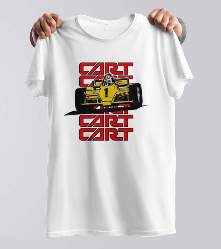 CART Racing Number 1 Yellow Formula Motorsport Classic Car T-Shirt
