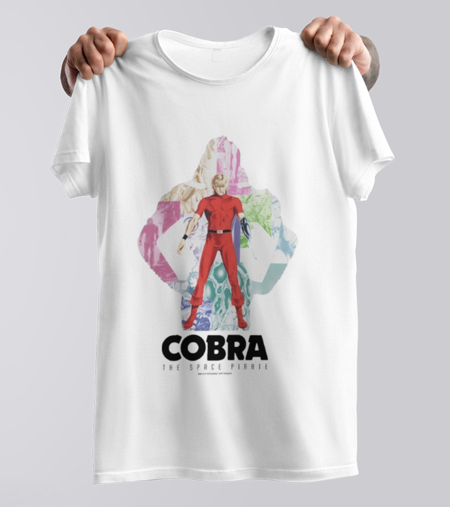 Cobra The Space Pirate Manga Vintage Collage T-Shirt