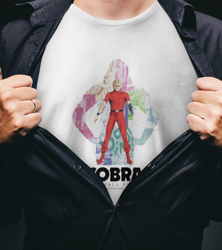 Cobra The Space Pirate Manga Vintage Collage T-Shirt