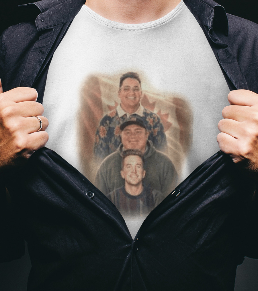 David Spencer Devin Trio Portrait Canadian Flag T-Shirt