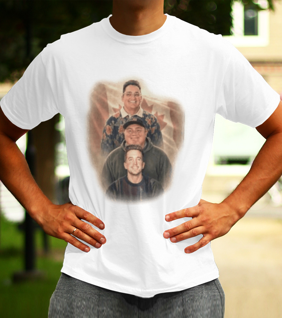 David Spencer Devin Trio Portrait Canadian Flag T-Shirt
