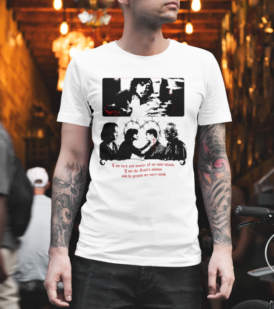 Devil's Minion Gothic Cult Barbed Wire I Am Love And Master Of My Own Nature T-Shirt