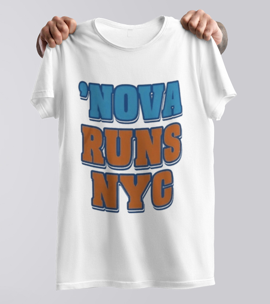 Nova Runs NYC Villanova Basketball Knicks Navy T-Shirt
