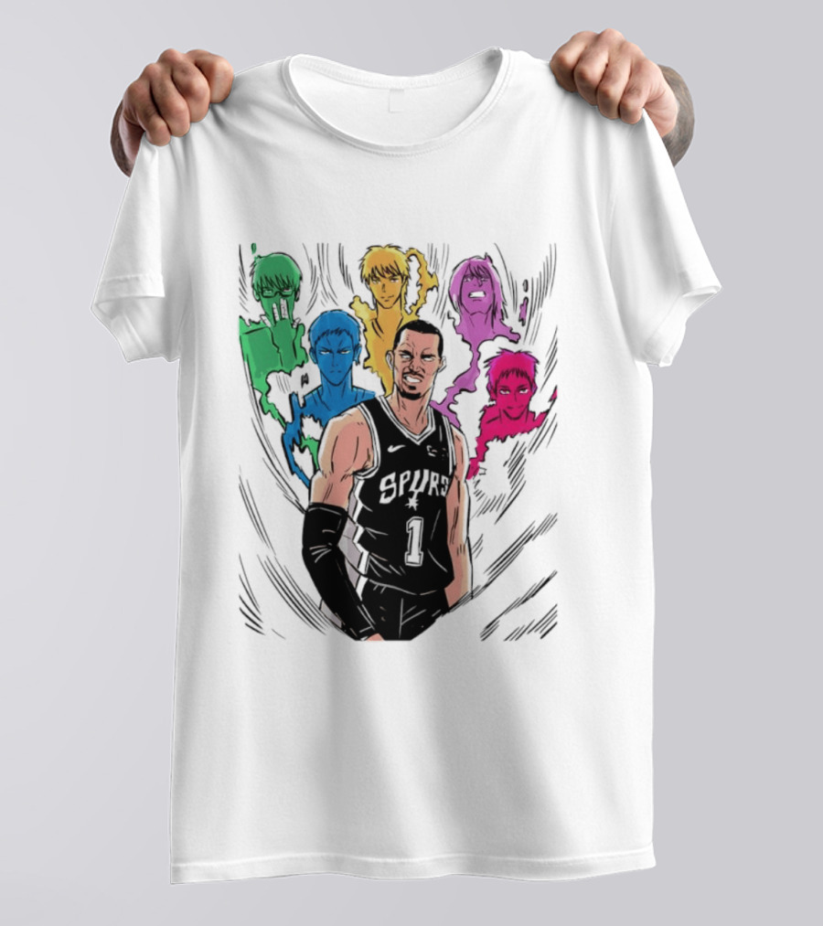 San Antonio Spurs Generation Of Miracles Anime Basketball T-Shirt