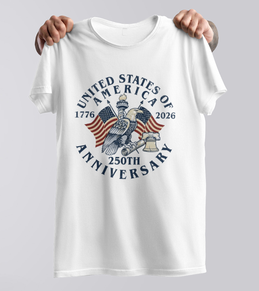 United States Of America 1776 2026 250th Anniversary T-Shirt
