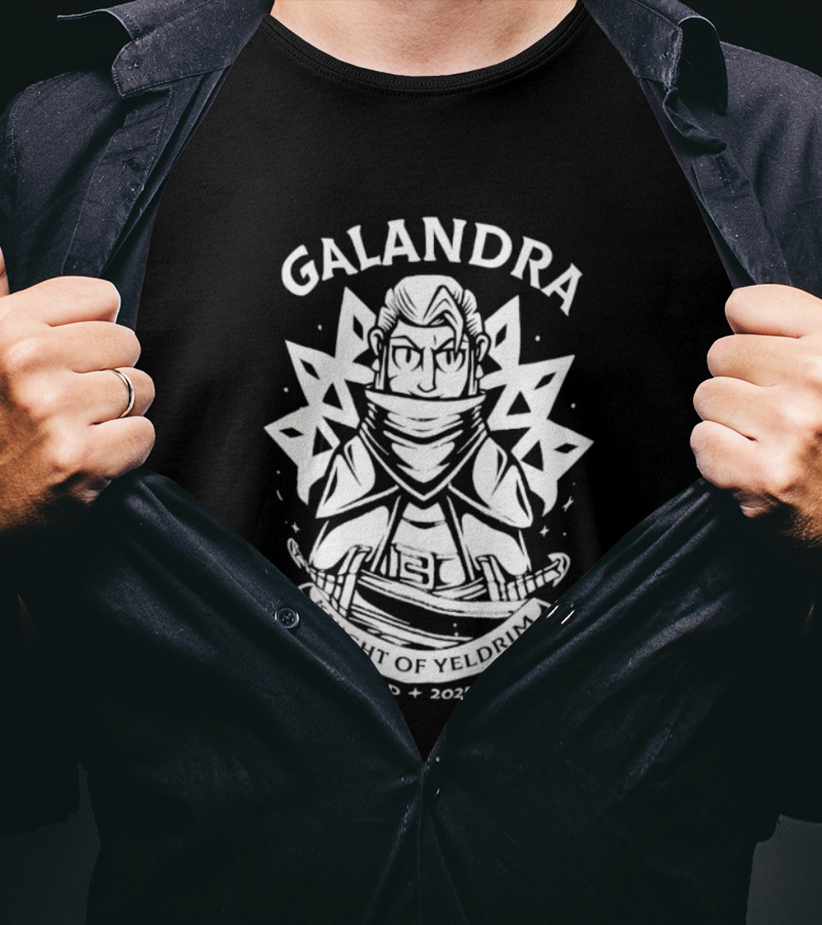 Galandra Knight Of Yeldrim Estd 2025 Fantasy Warrior T-Shirt