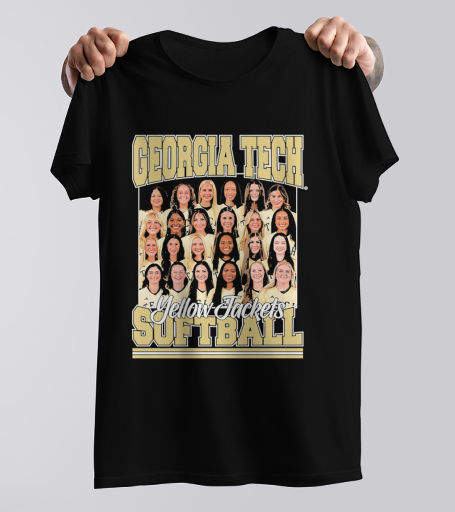 Georgia Tech Yellow Jackets Softball Women's Team Photo T-Shirt