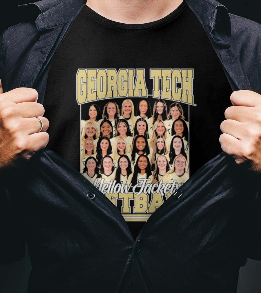 Georgia Tech Yellow Jackets Softball Women's Team Photo T-Shirt