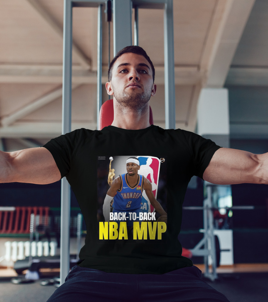 BACK TO BACK NBA MVP 2026 Shai Gilgeous Alexander Thunder Via Shams Charania T-Shirt