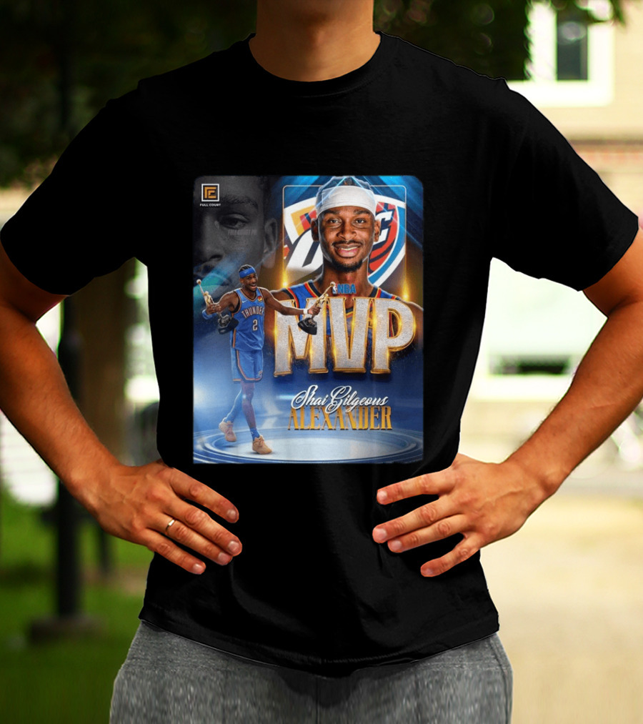 Shai Gilgeous Alexander MVP NBA 2024 Oklahoma City Thunder T-Shirt