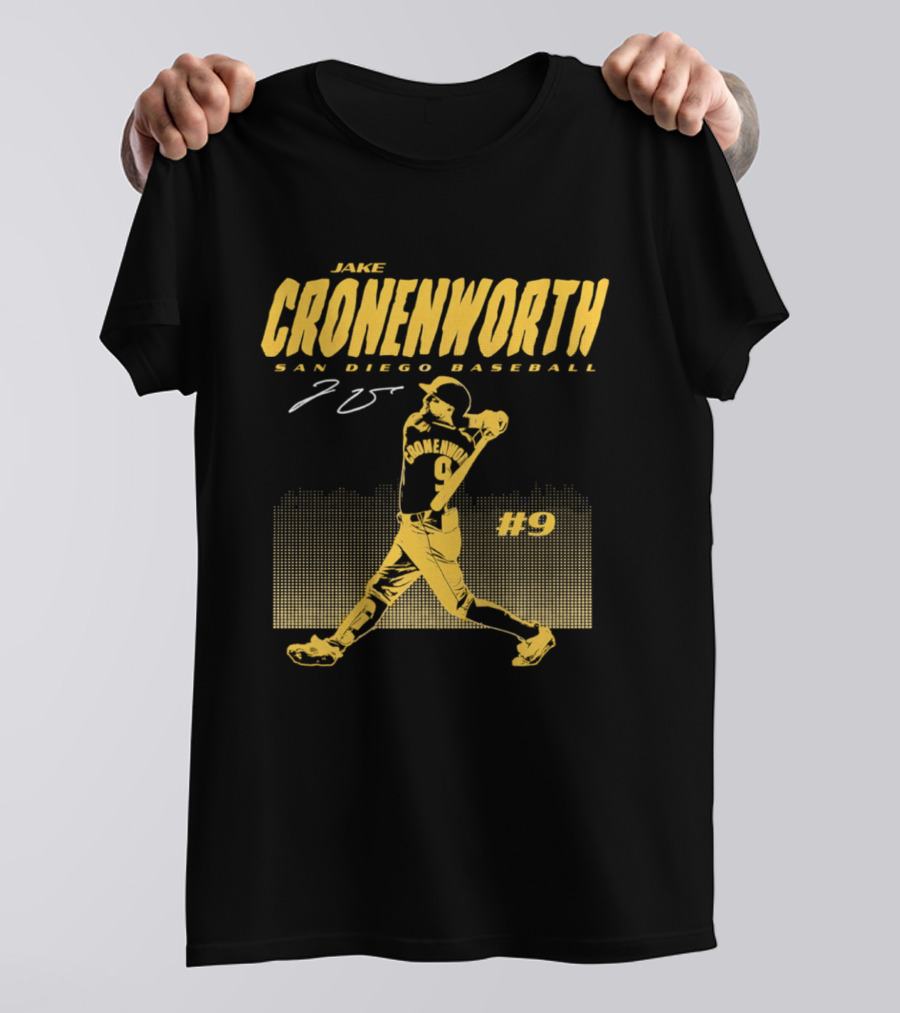 Jake Cronenworth San Diego Baseball 25 Signature Swing #9 T-Shirt