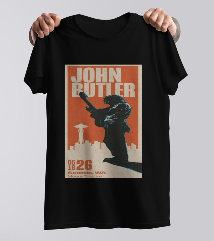 John Butler Live At Moore Theatre Seattle WA May 16 2026 T-Shirt