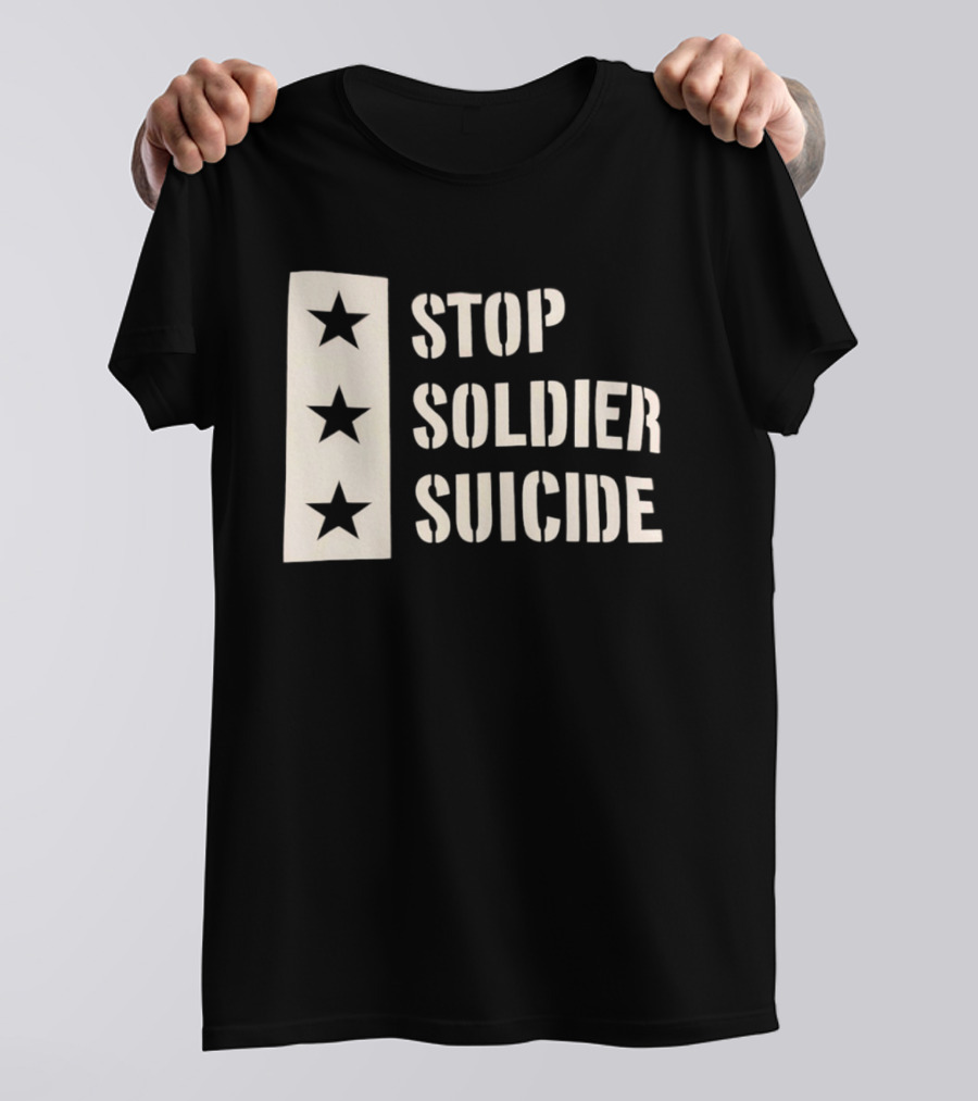 Stop Soldier Suicide Three Star T-Shirt