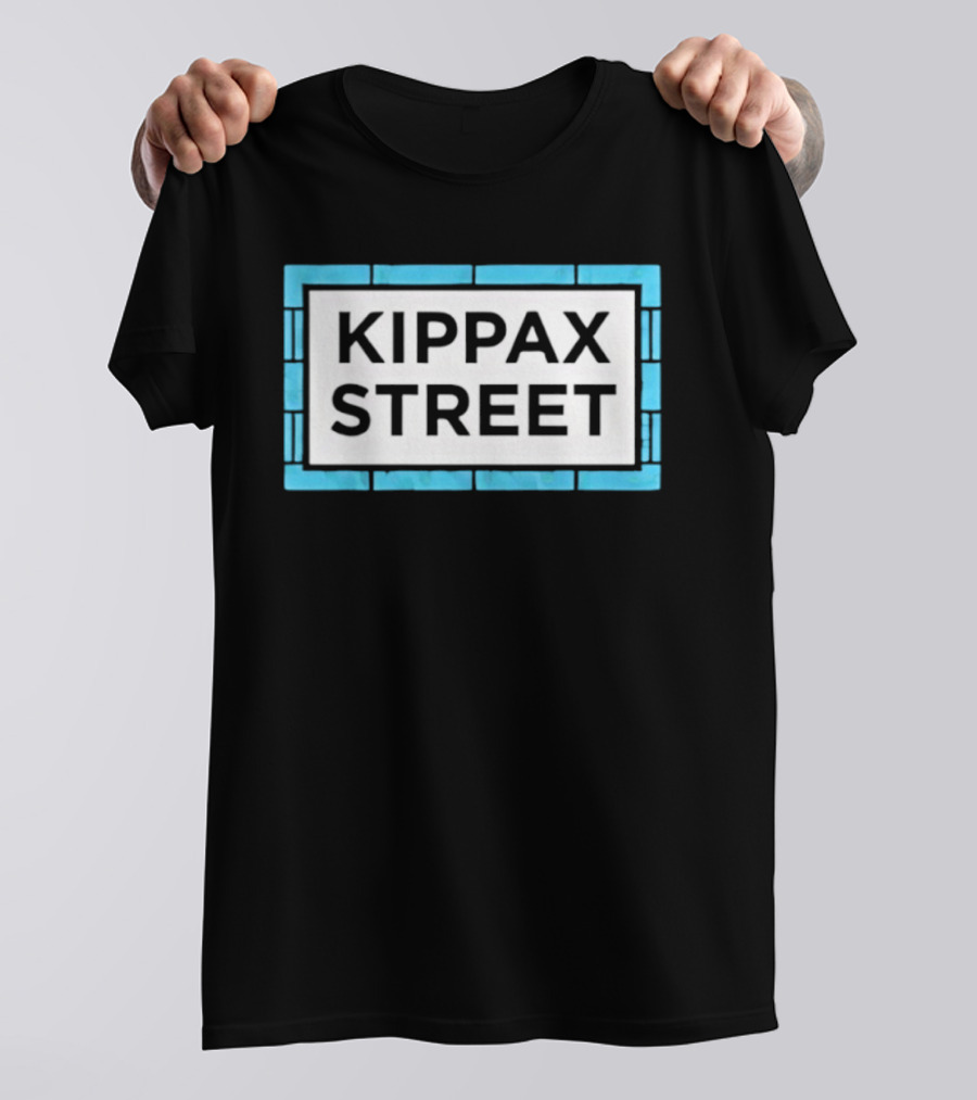 Kippax Street Sign Blue Brick T-Shirt