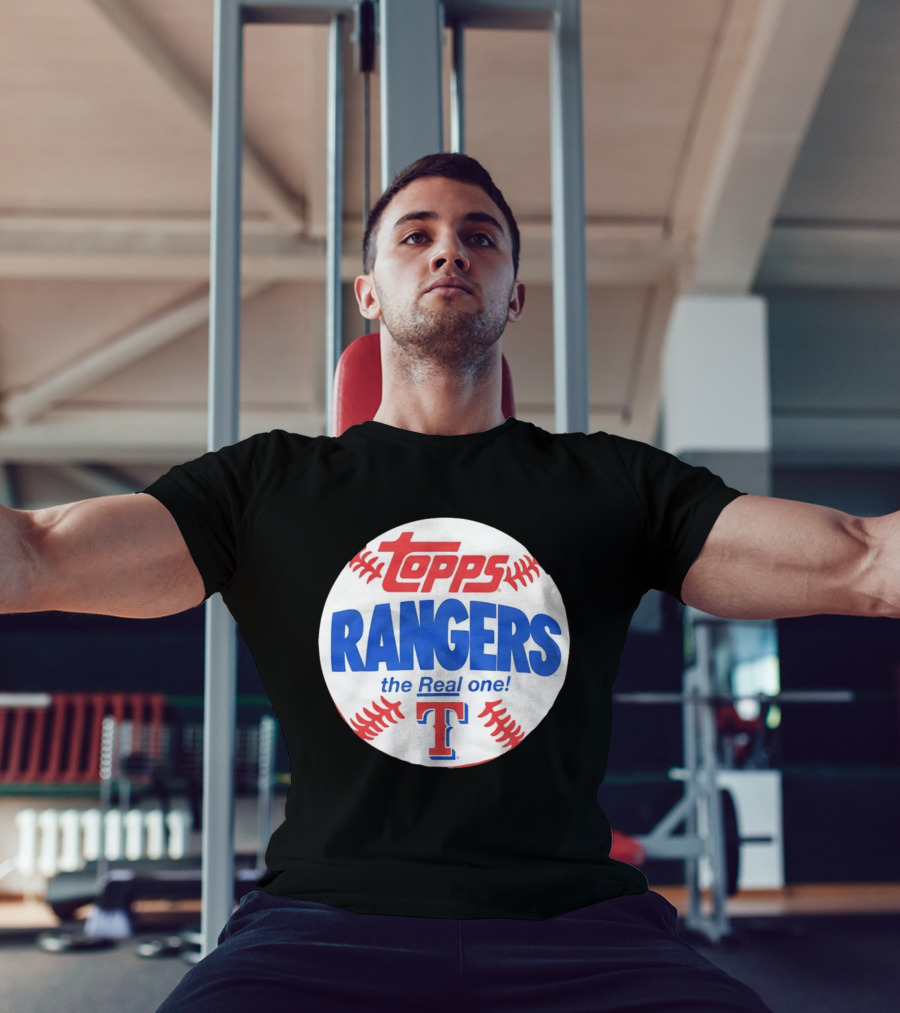 Texas Rangers Topps Baseball The Real One T-Shirt