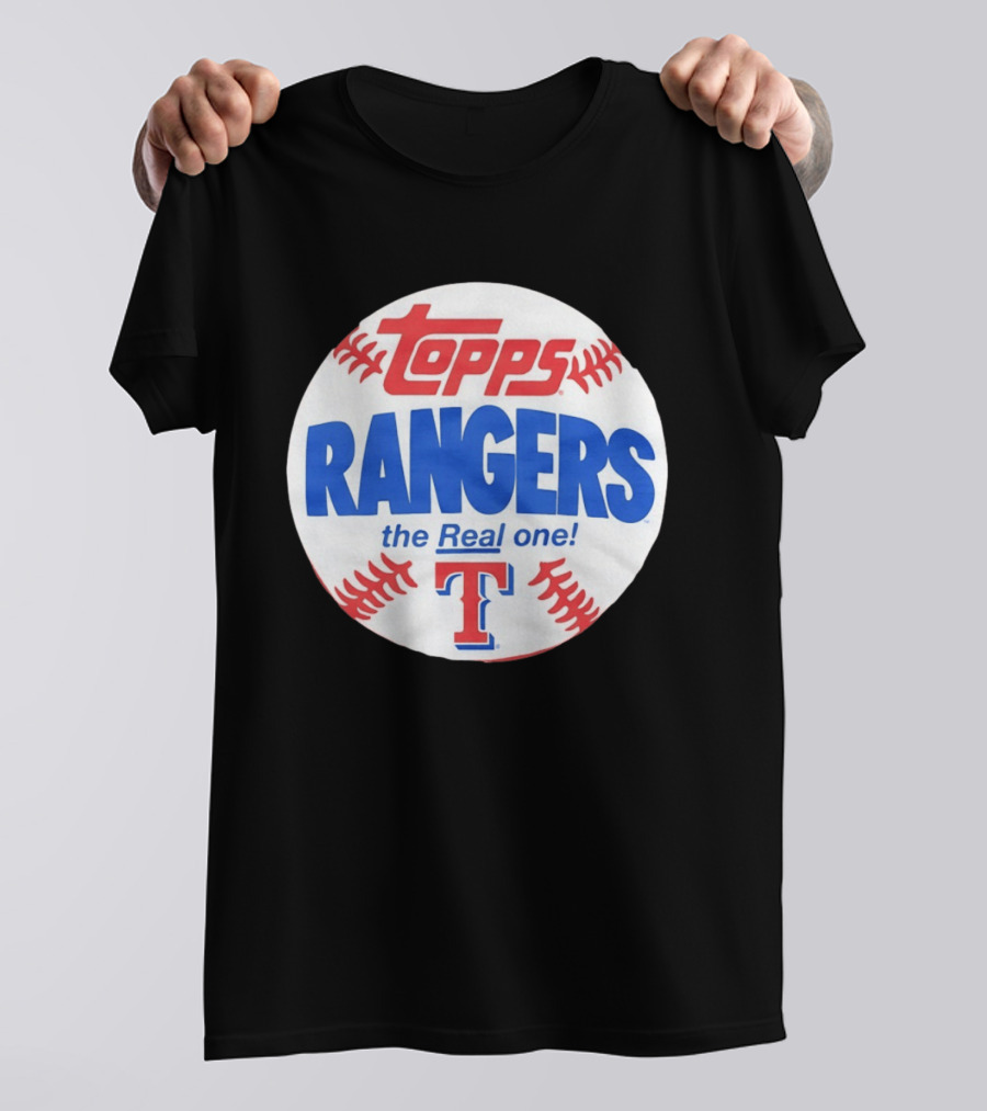 Texas Rangers Topps Baseball The Real One T-Shirt
