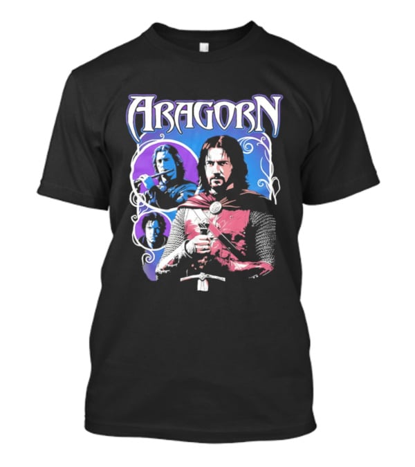 Aragorn The Lord Of The Rings Vintage Heroic Fantasy T-Shirt