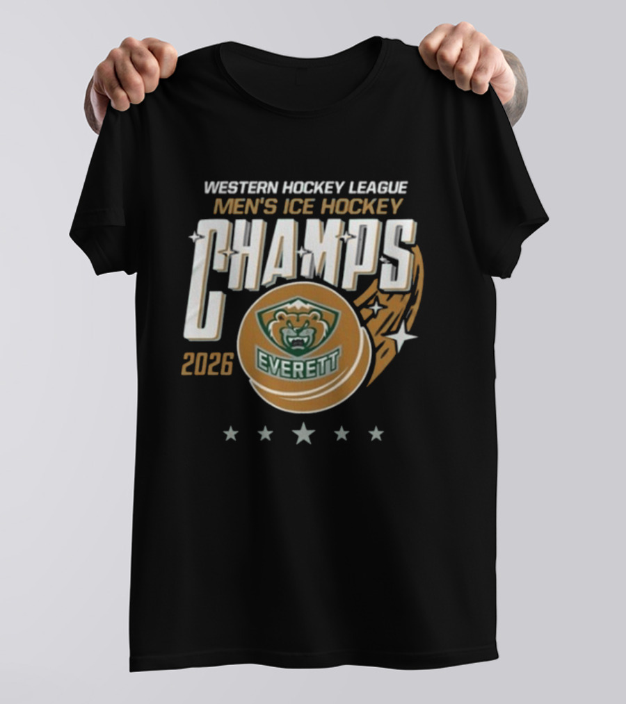 Western Hockey League Men's Ice Hockey Champs 2026 Everett T-Shirt