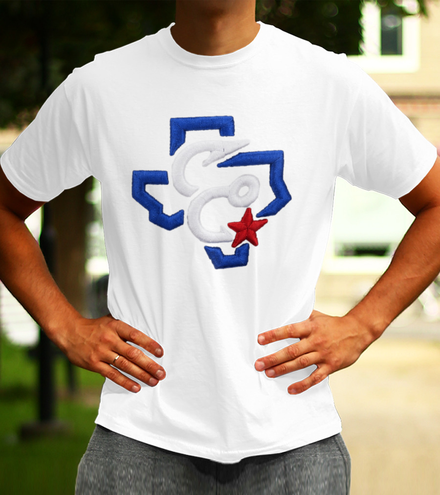 2026 Christi Hooks Big League Chew Hat Blue White Red Star Patch T-Shirt