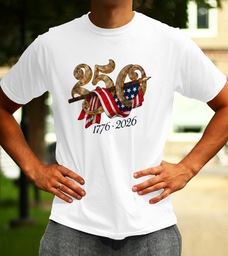 America 250 Years 1776 2026 Dodgers Celebration T-Shirt
