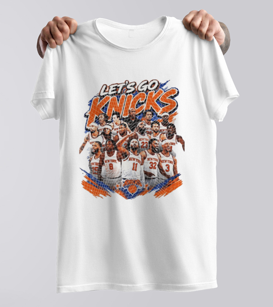Let's Go Knicks New York Knicks Basketball 2026 Team Players T-Shirt