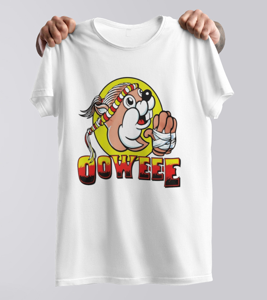 Buc Ees Muay Thai Beaver Ooweee Fighter T-Shirt