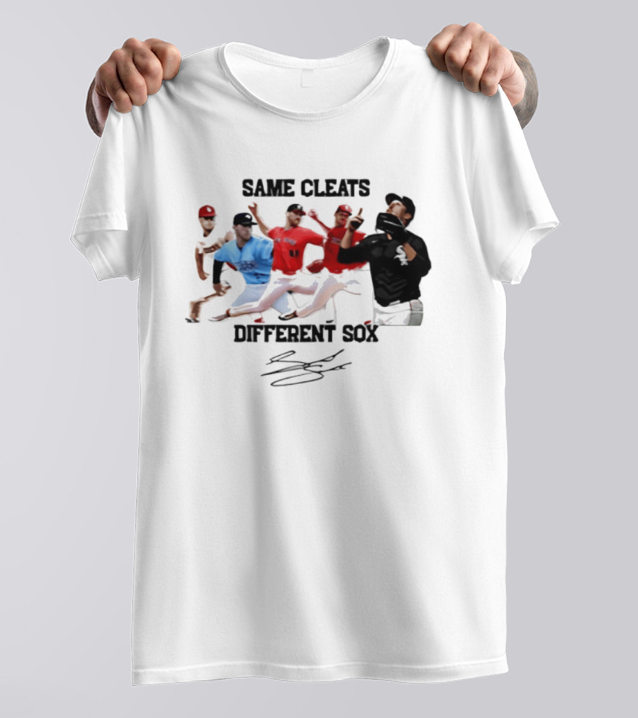 MLB Same Cleats Different Sox Baseball Players T-Shirt