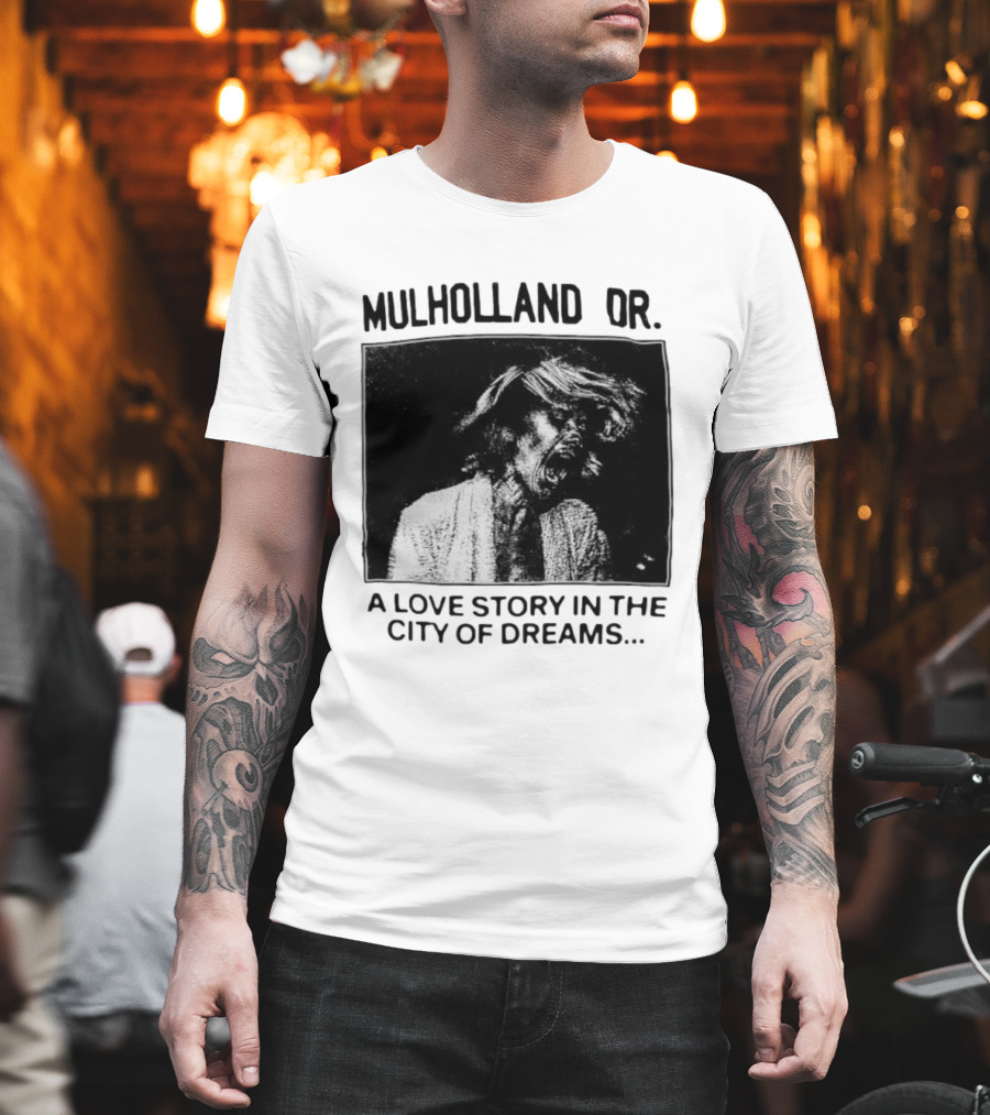 Mulholland Dr. A Love Story In The City Of Dreams Vintage Noir Aesthetic T-Shirt