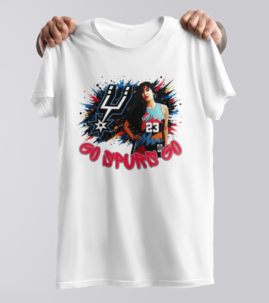 Go Spurs Go San Antonio Spurs Basketball Color Splash Game Day 2026 23 T-Shirt