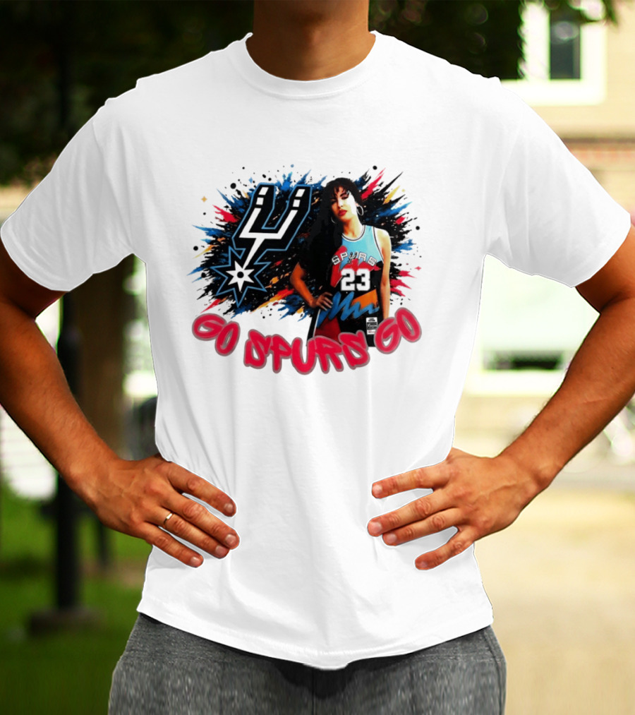 Go Spurs Go San Antonio Spurs Basketball Color Splash Game Day 2026 23 T-Shirt