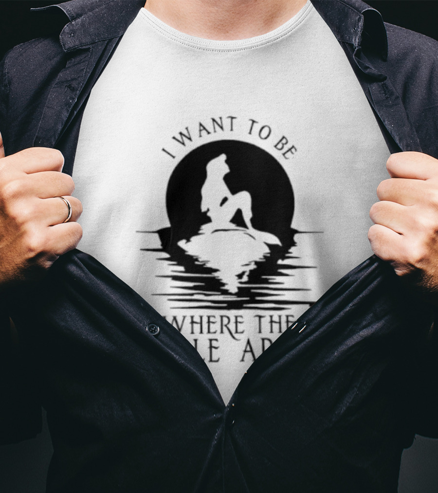 I Want To Be Where The People Aren't Mermaid T-Shirt