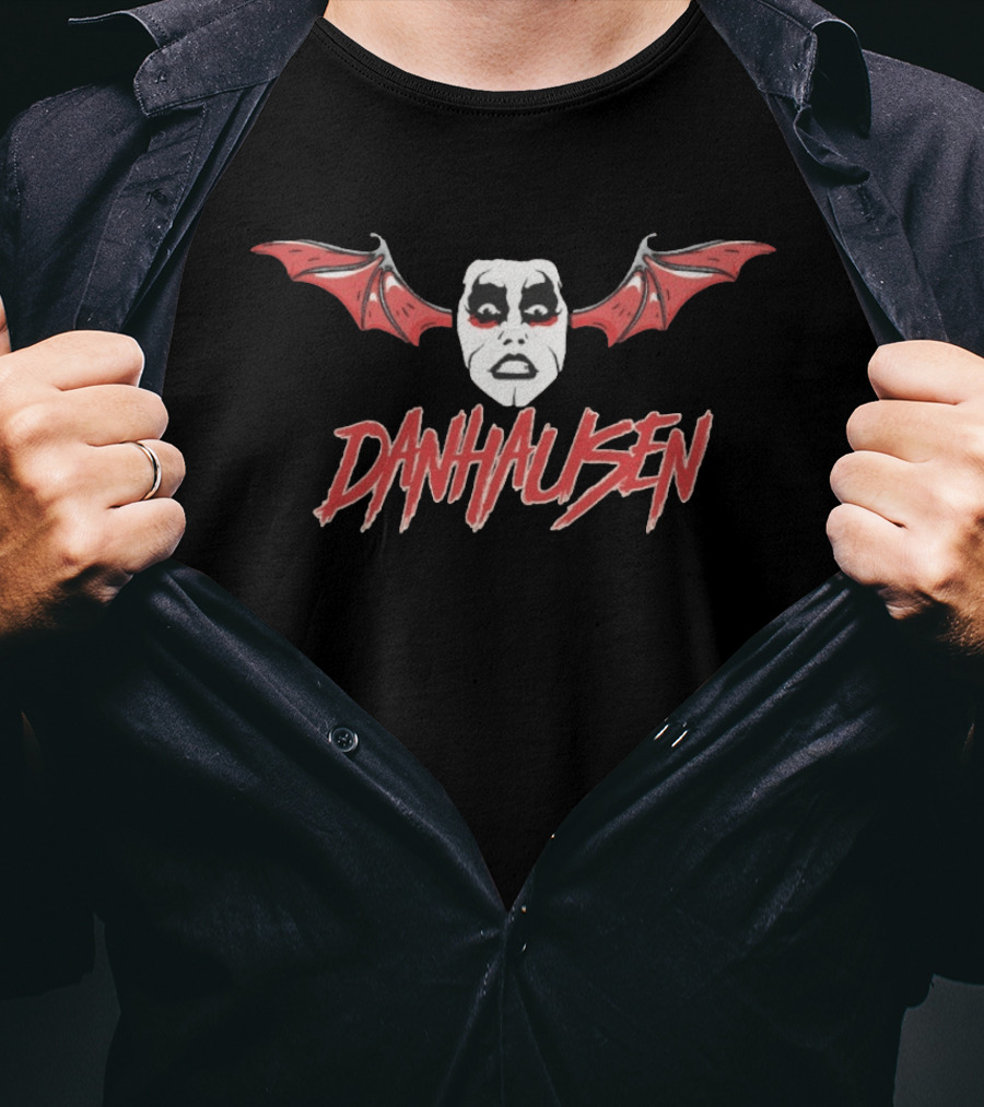 Danhausen Very Nice Very Evil Bat Wings Face T-Shirt