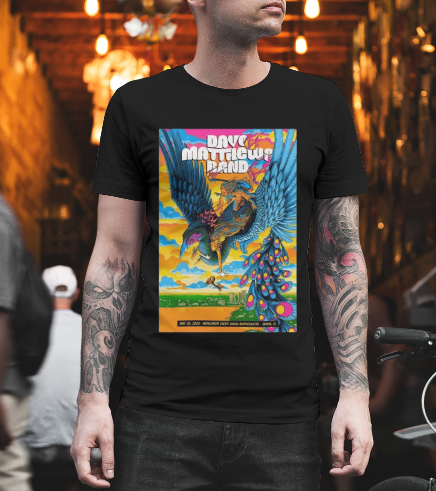 Dave Matthews Band May 26 2026 MidFlorida Credit Union Amphitheatre Tampa FL T-Shirt