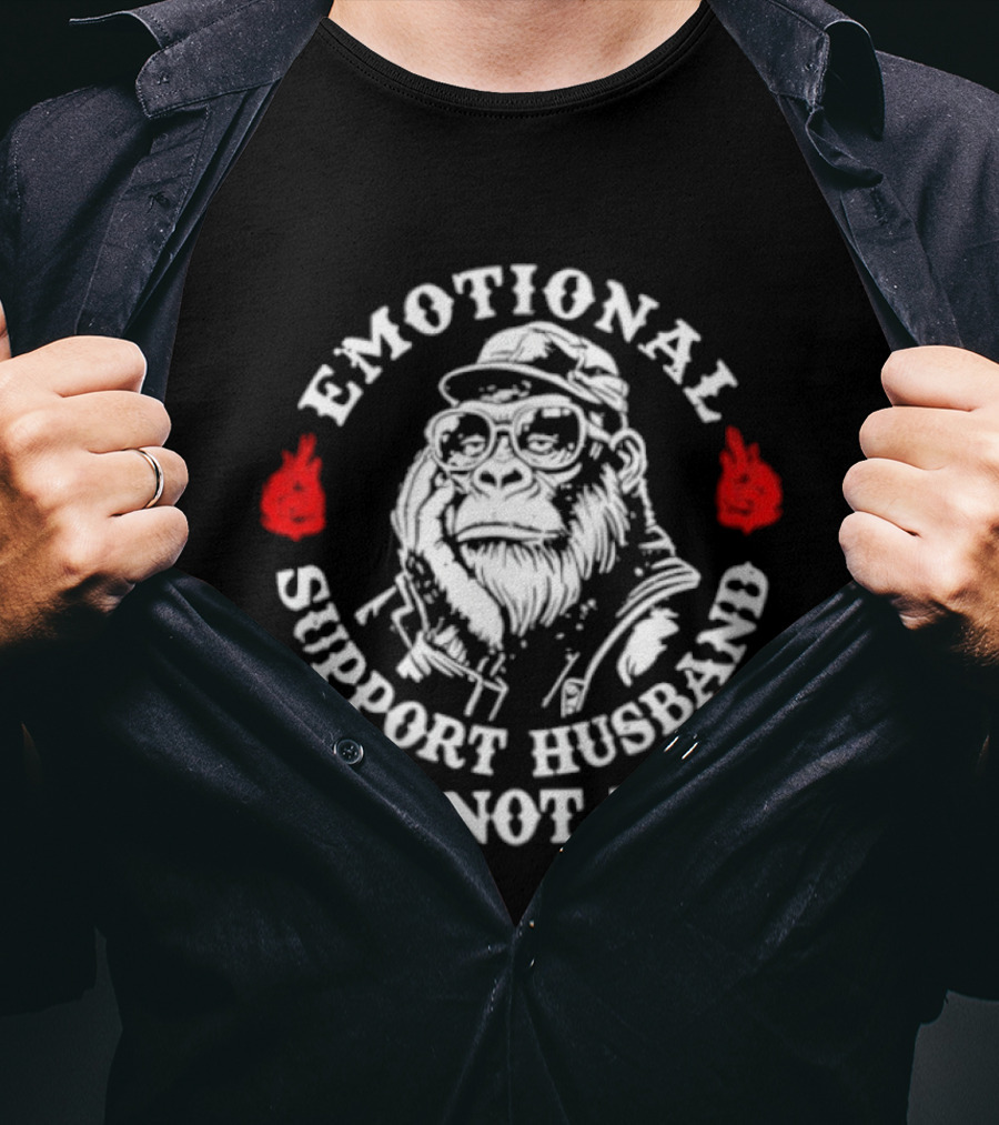 Emotional Support Husband Gorilla Do Not Pet T-Shirt