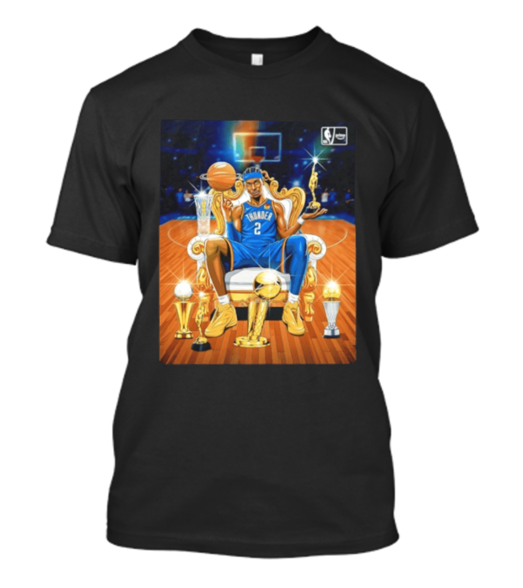 Shai Gilgeous Alexander Thunder NBA MVP 2025 26 Trophy Collection T-Shirt