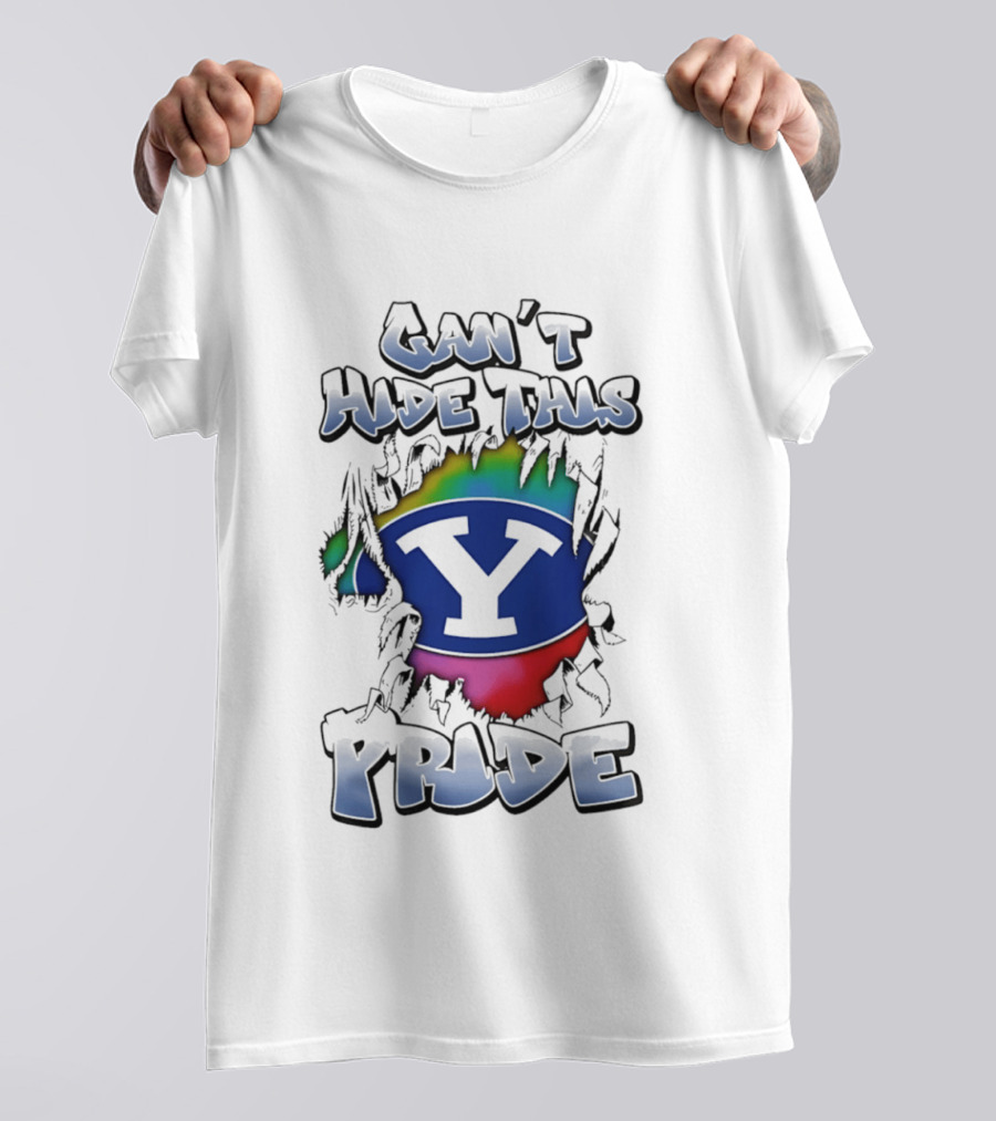 BYU Cougars Can't Hide This Pride Colorful T-Shirt