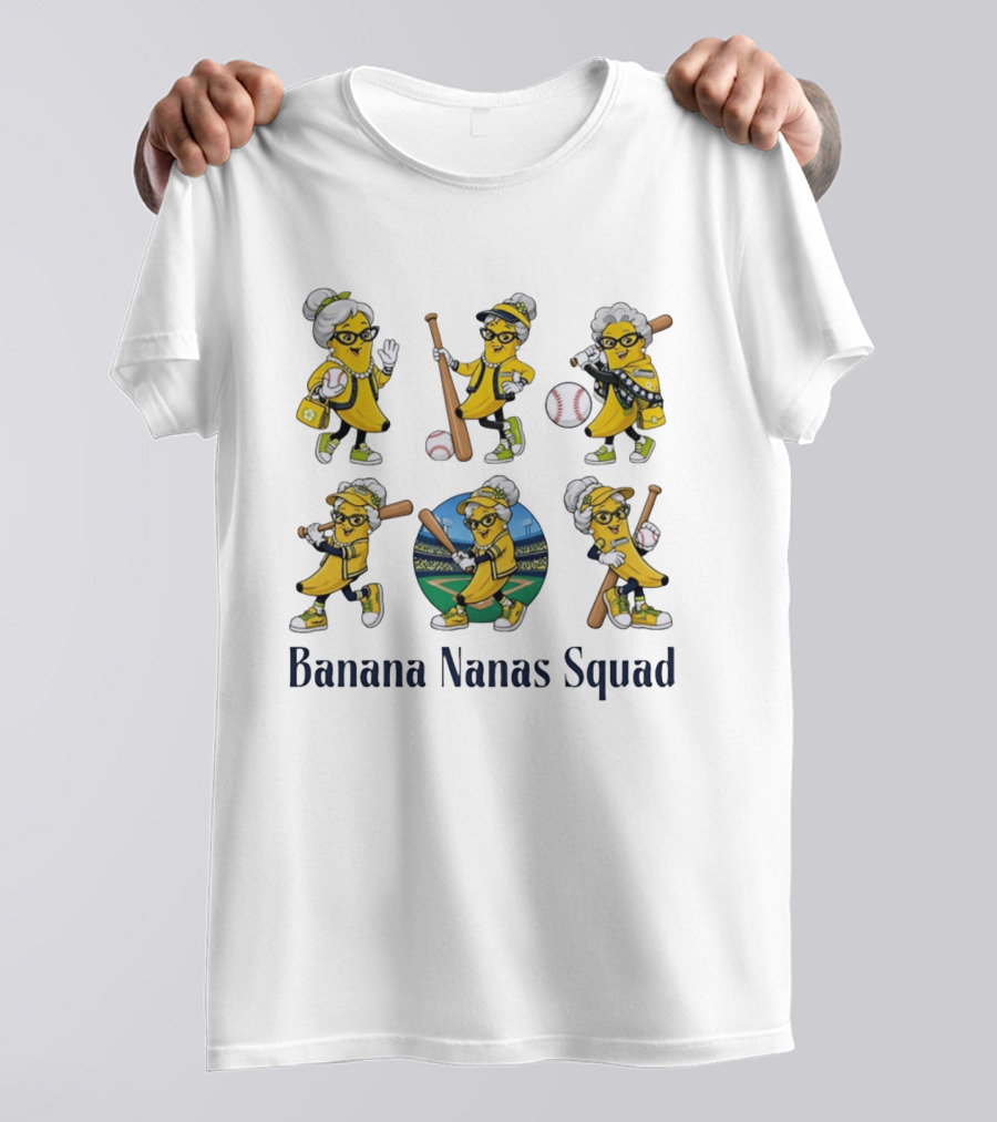 Savannah Bananas Elderly Ballplayers Playful Banana Nanas Squad T-Shirt