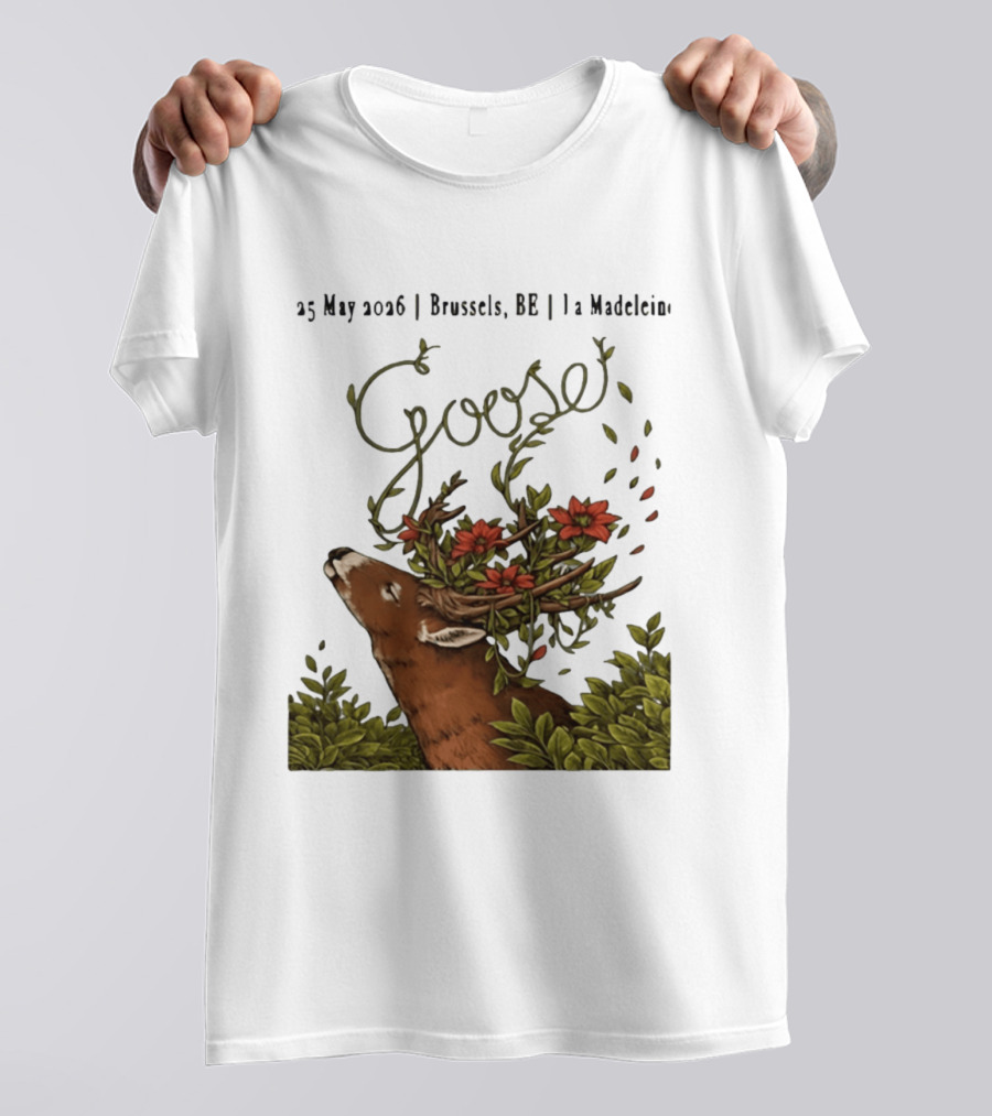 Goose 25 May 2026 Brussels BE La Madelein Deer With Floral Antlers T-Shirt