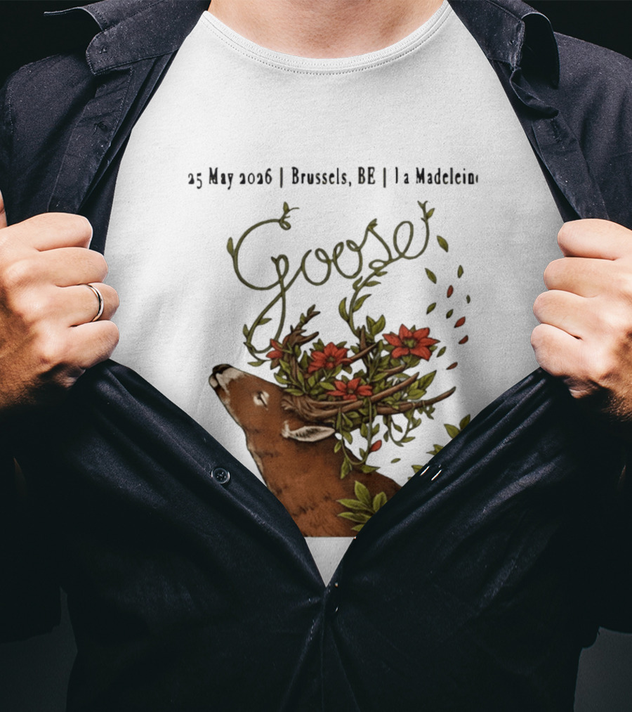 Goose 25 May 2026 Brussels BE La Madelein Deer With Floral Antlers T-Shirt