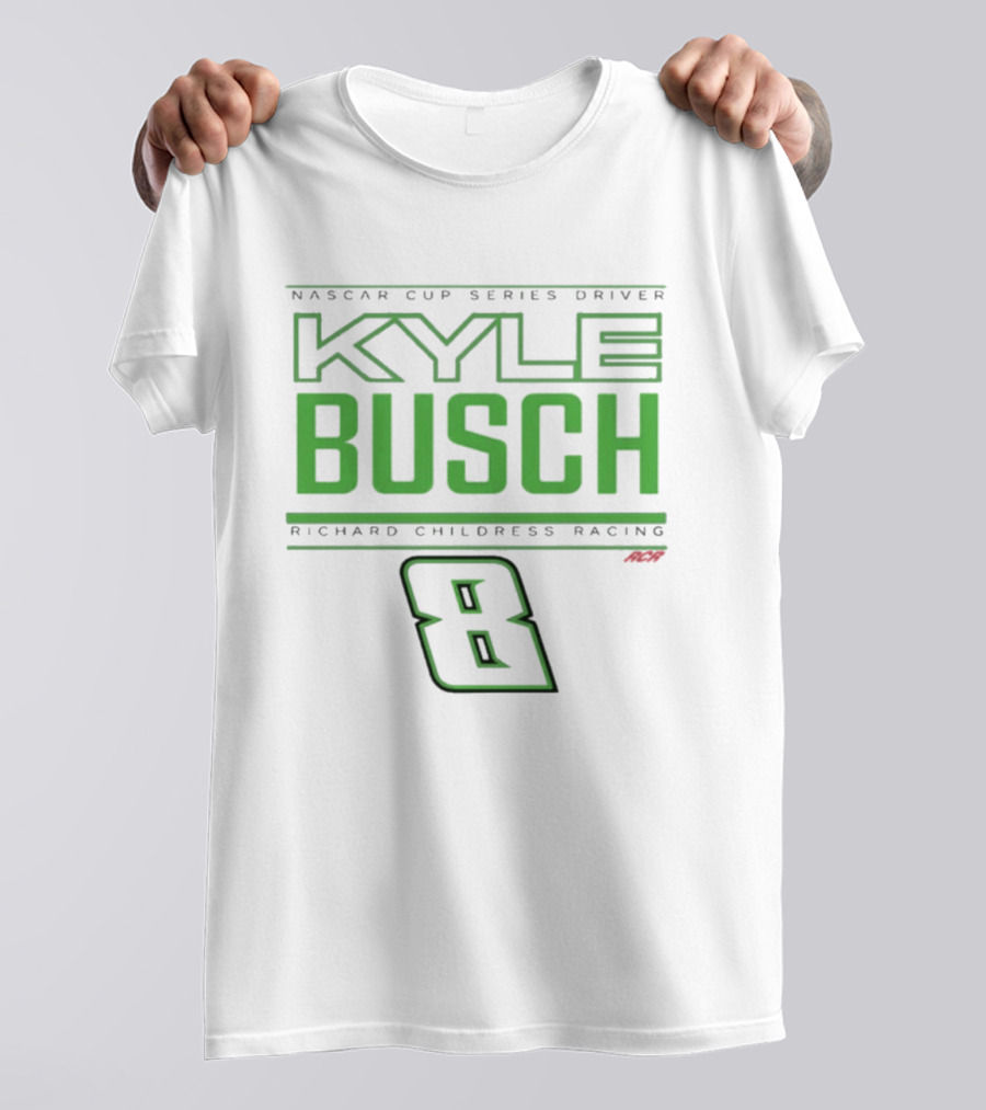 NASCAR Cup Series Driver Kyle Busch Richard Childress Racing 8 Black T-Shirt